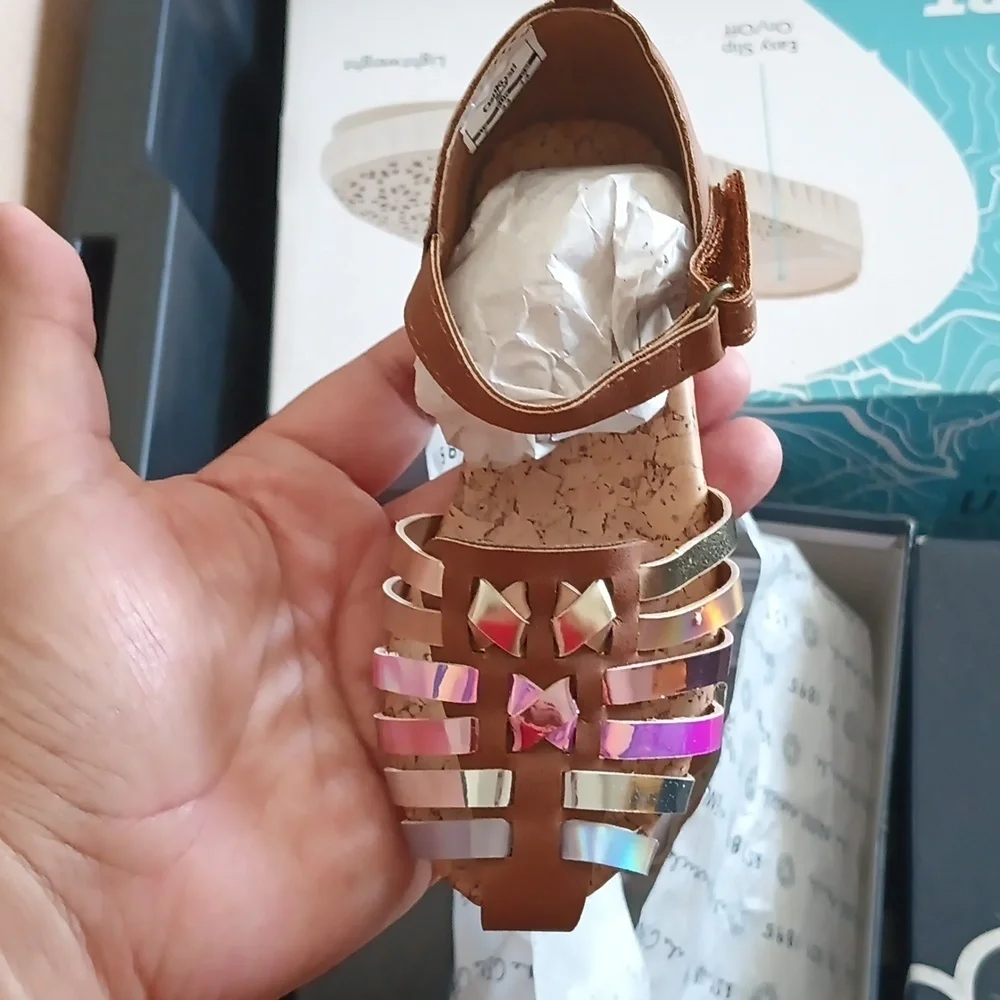 Oshkosh B'Gosh Halle Toddler Girl' Fashion Sandals. Size 7 Toddler